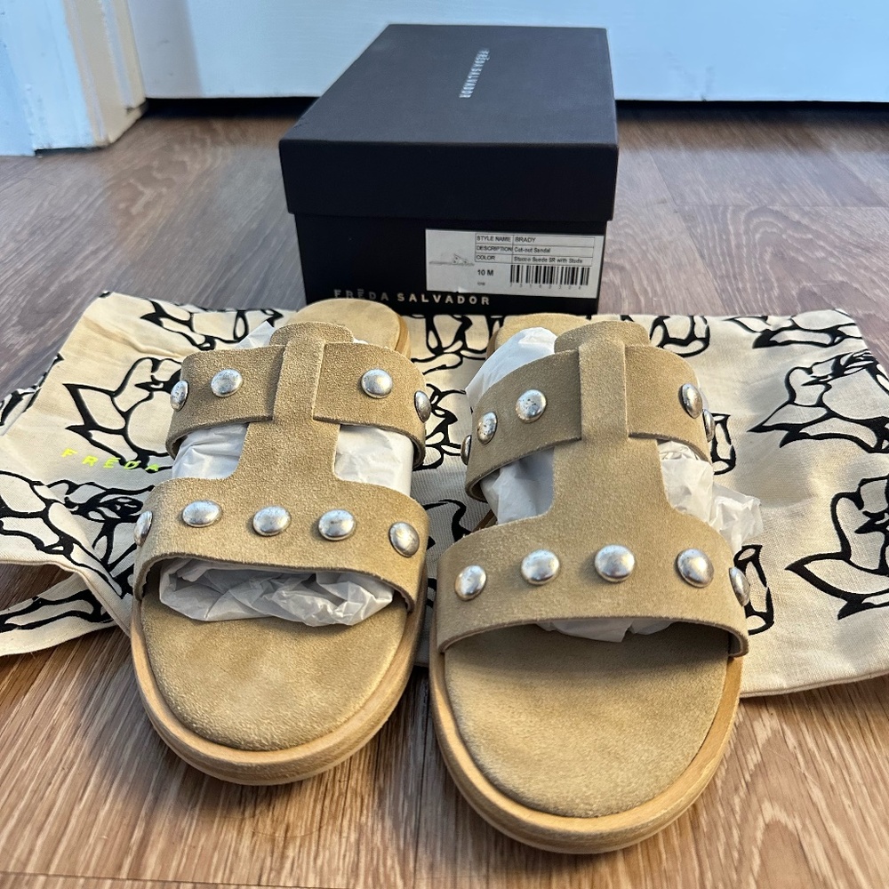 Freda Salvador Brady Sandals- New in Box- Size 10
